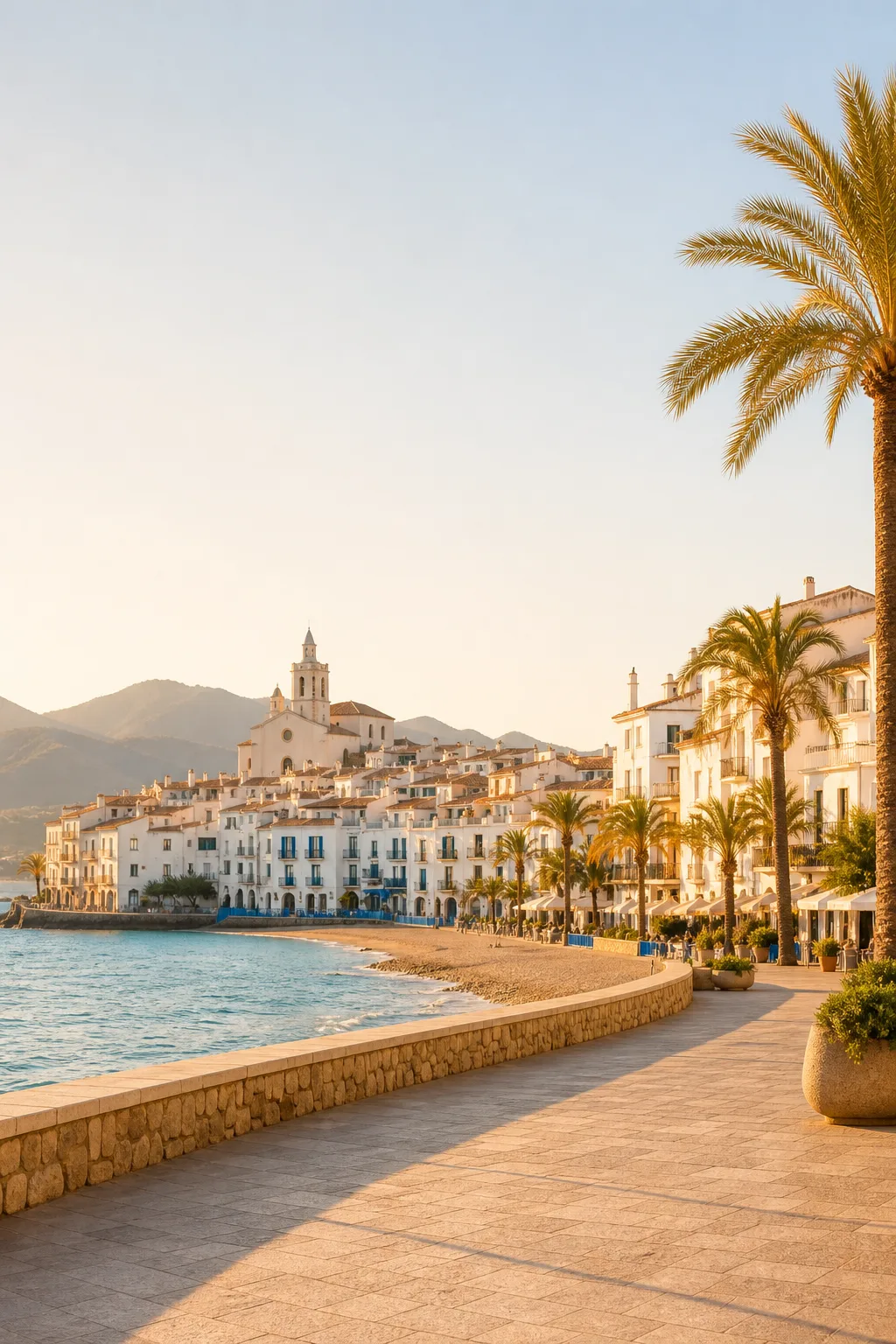 Spanish coast and Mediterranean travel scene